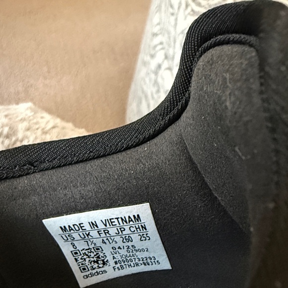 Adidas Black and White Strap Sneakers - Picture 6 of 6